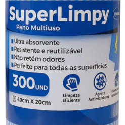 ROLO DE PANO MULTI-USO 40CMX20CM 300UN SUPERLIMPY