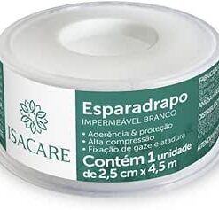ESPARADRAPO IMPERMEAVEL BRANCO 2,5CMX4,5MT ISACARE